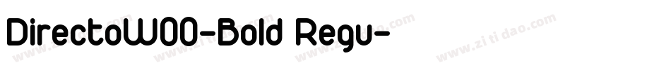 DirectoW00-Bold Regu字体转换